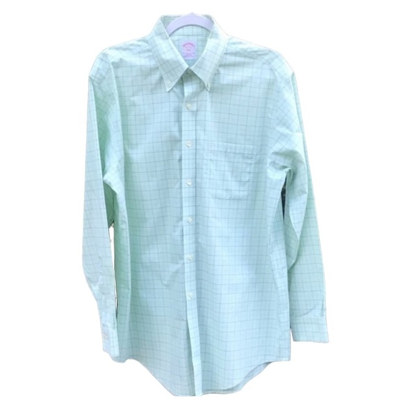 Brooks Brothers 346 Long Sleeve Button-Down Striped Shirt, Men's Size M cotton Blue type light blue Vintage Second Hand main image 1
